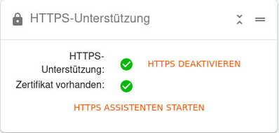 HTTPS Unterstützung